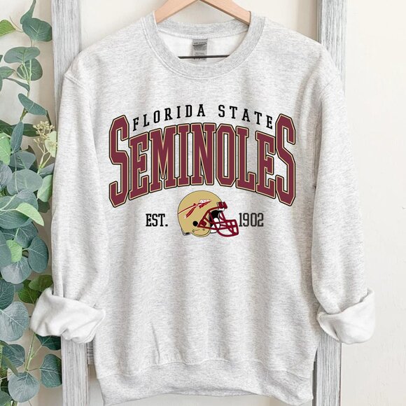 Florida State Seminoles Sweatshirt Florida State University Football Shirt - Picture 1 of 3